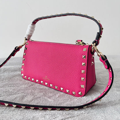 Valentino Garavani Small Rockstud  Grainy  Crossbody Bag