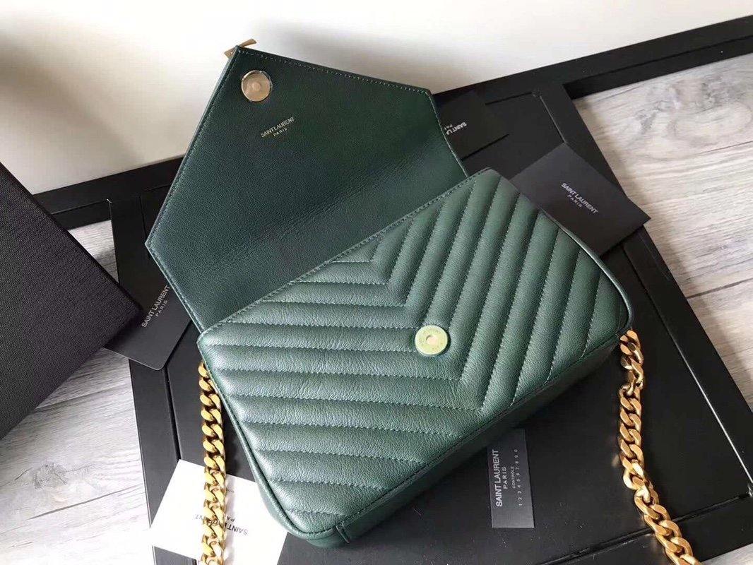 YSL College Medium Quilted Leather Bag