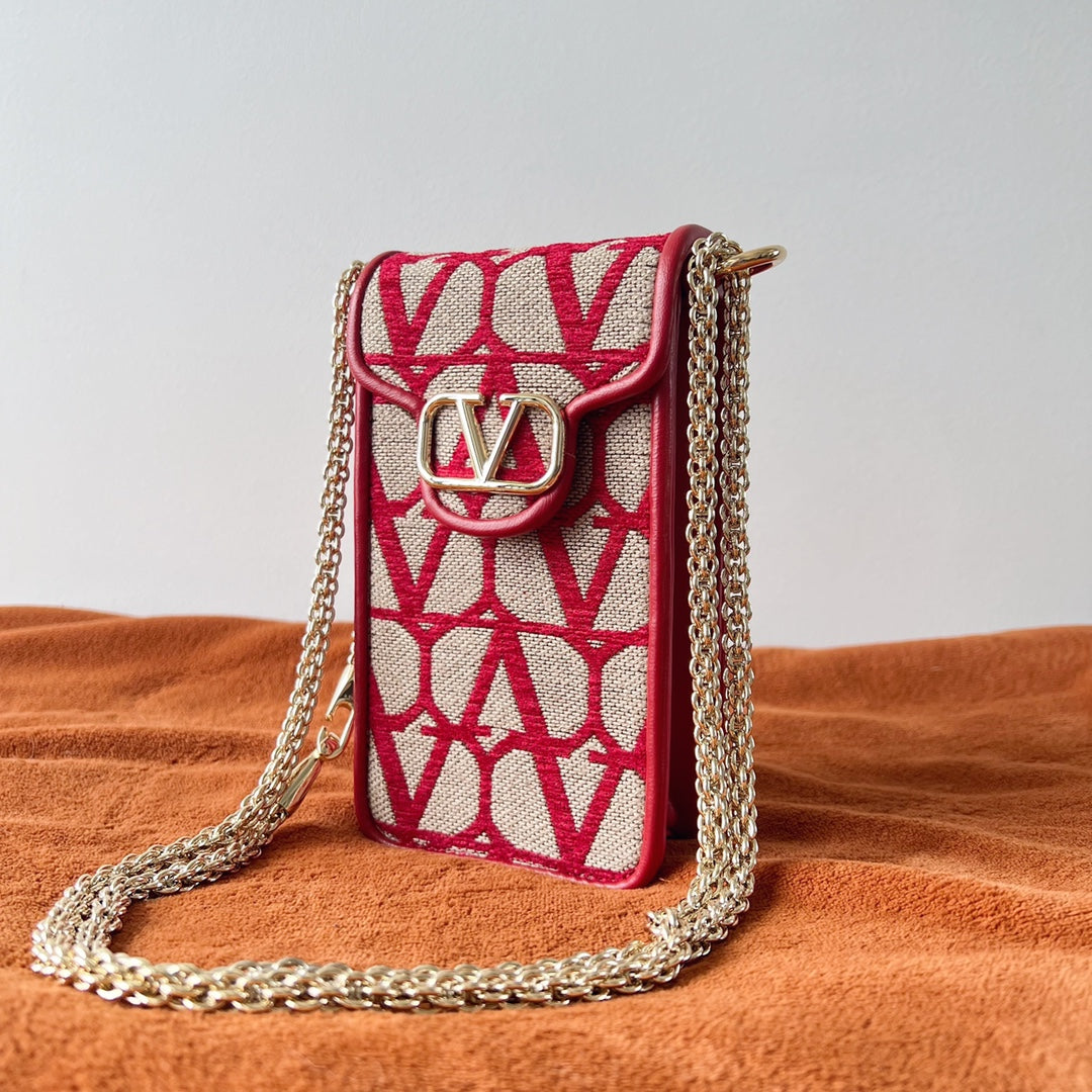 Valentino Garavani Loco Phone Case With Chain