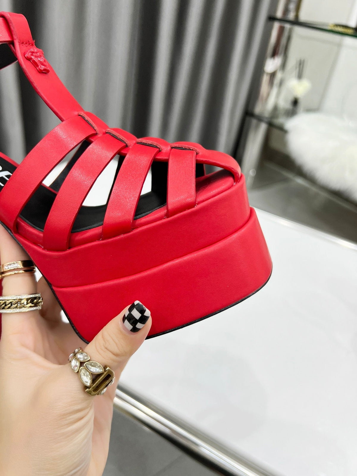 Versace La Medusa Platform Sandals