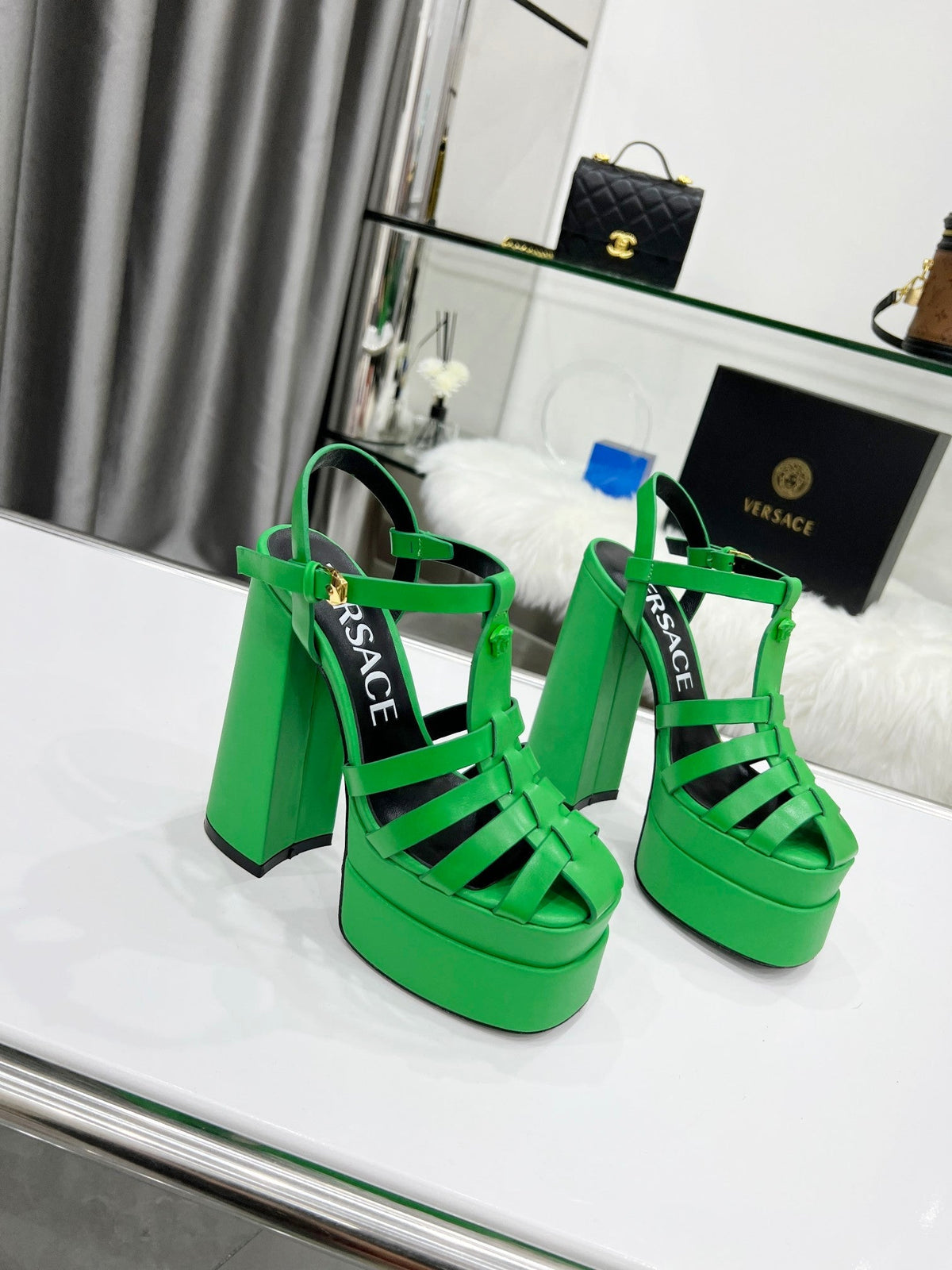 Versace La Medusa Platform Sandals