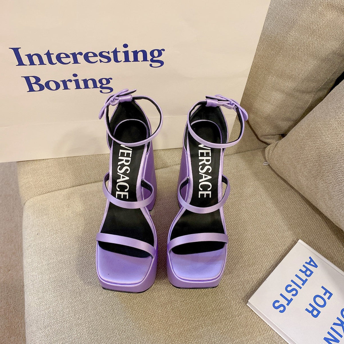 Versace  Triplatform Sandals