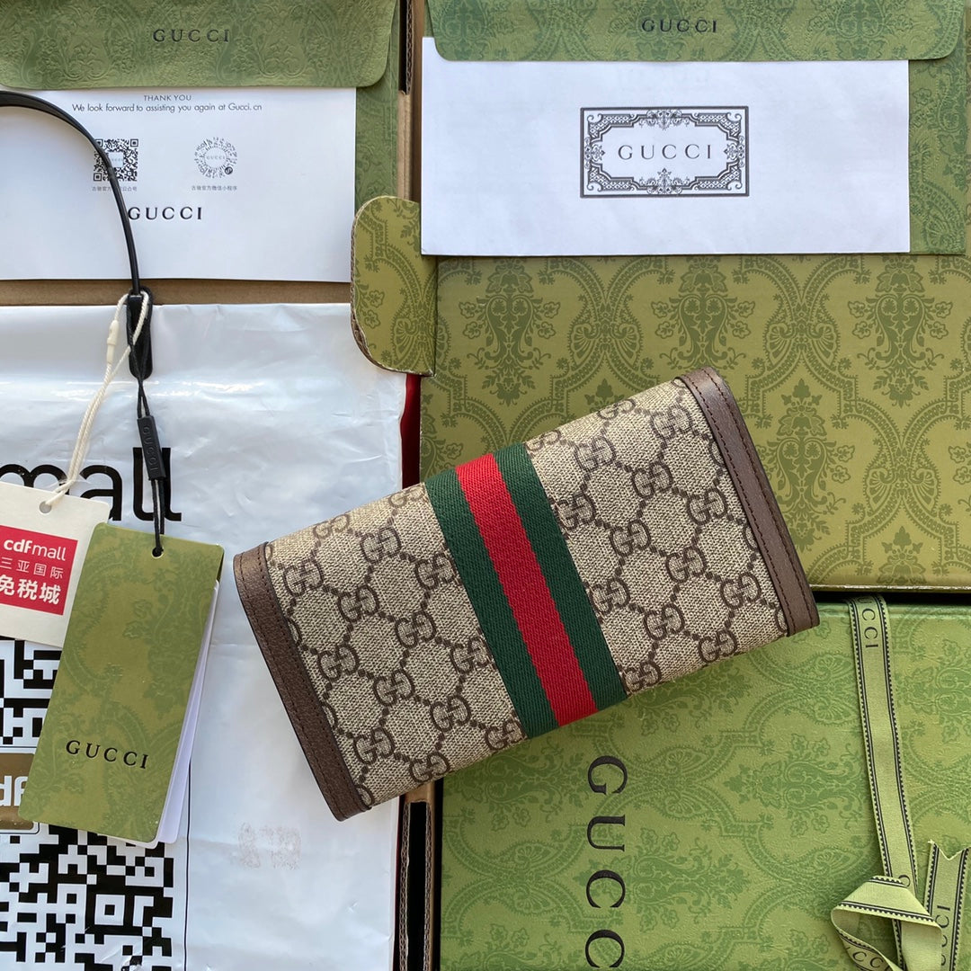 Gucci Ophidia GG Continental Wallet