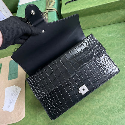 Gucci Crocodile Dionysus Small Shoulder Bag