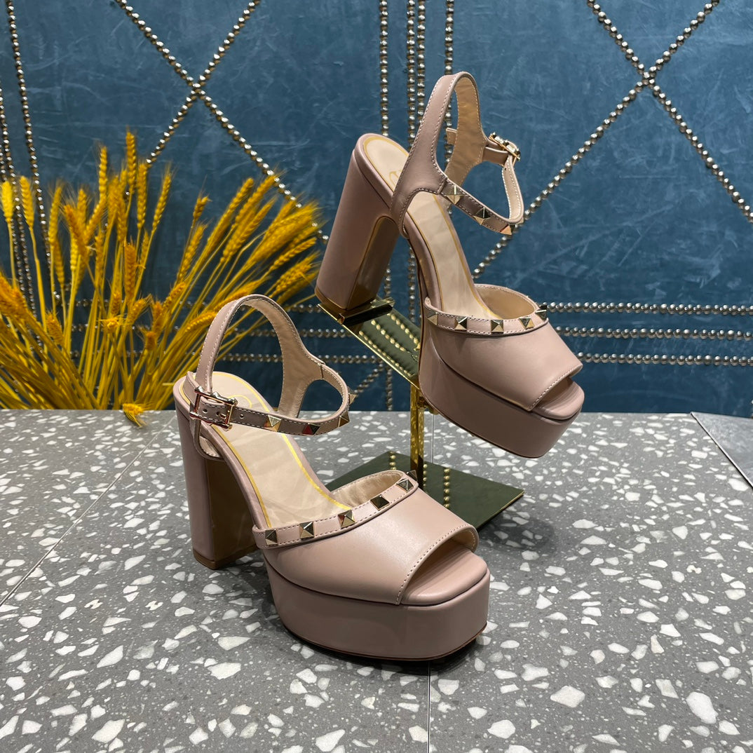 Valentino Tan-go Platform Patent Leather Sandal 155MM