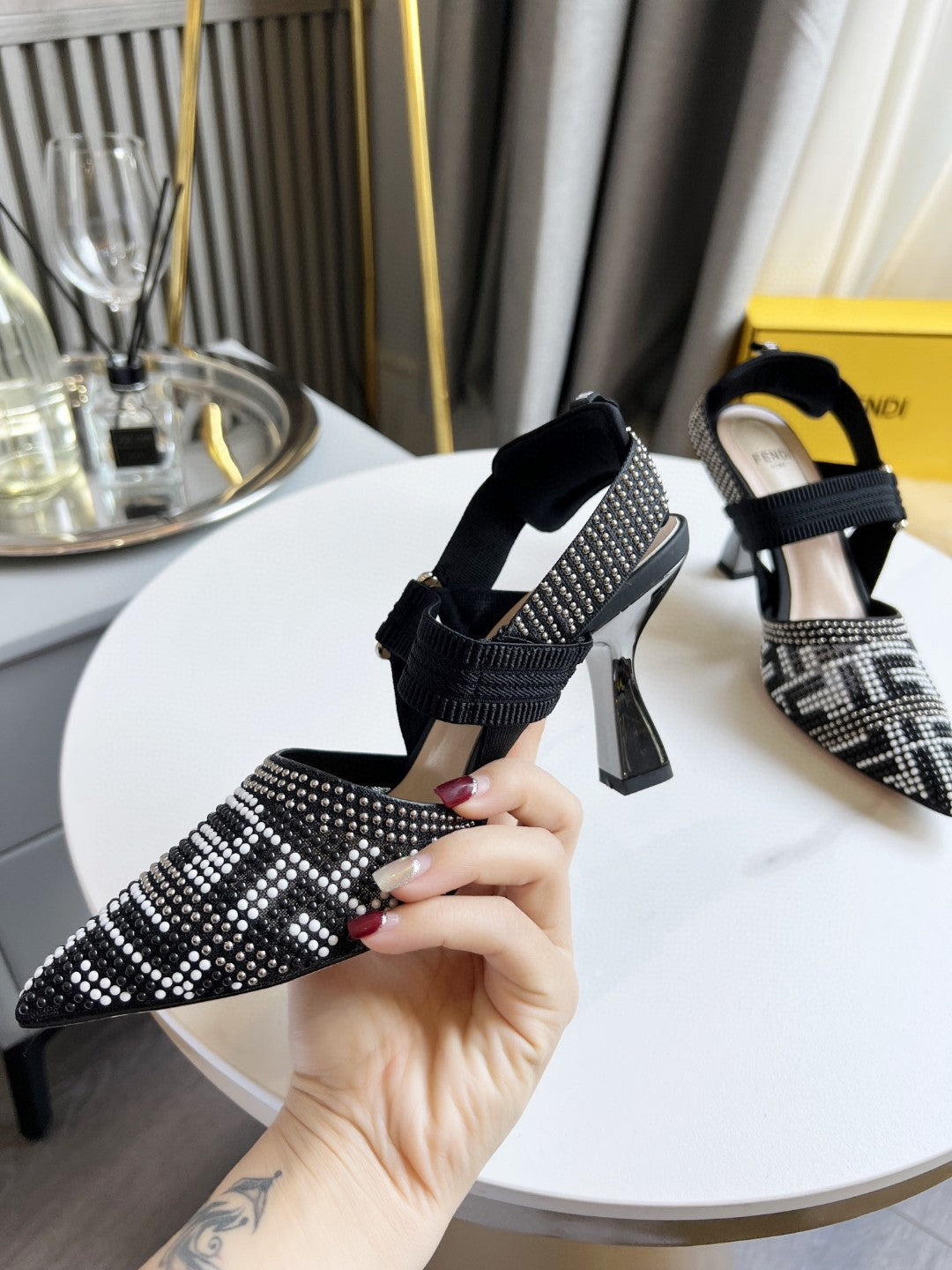 Fendi Colinri Slingback Heels