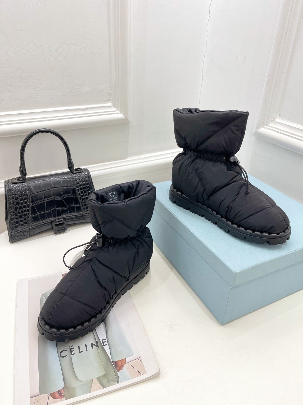 Prada  Paddled Nylon Boots