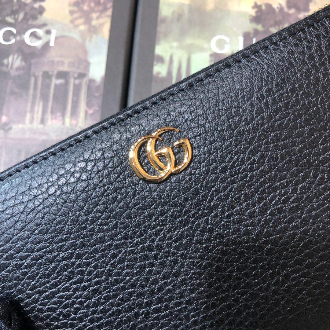 Gucci Leather Zip Around Wallet