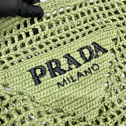 Prada Raffia Tote Bag
