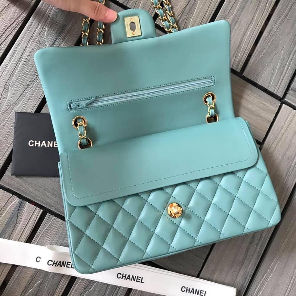 Chanel Caivar Double Flap Bag