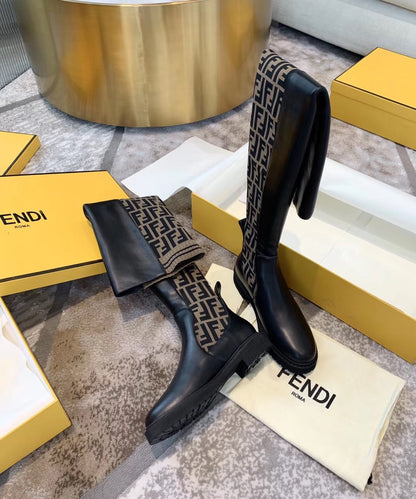 Fendi Rockoko Knee High Boots