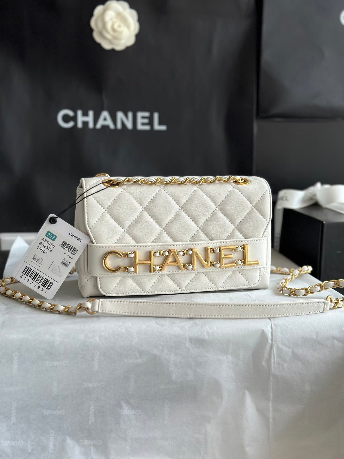 Chanel Front Logo Flap Bag