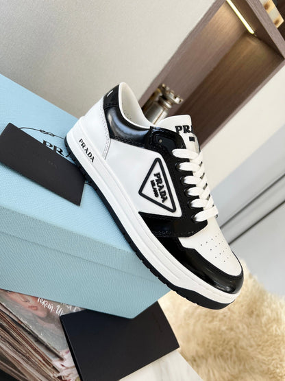 Prada District Leather Sneakers