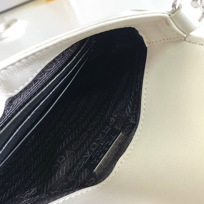 Prada Cleo brushed Leather Shoulder Bag With Flap
