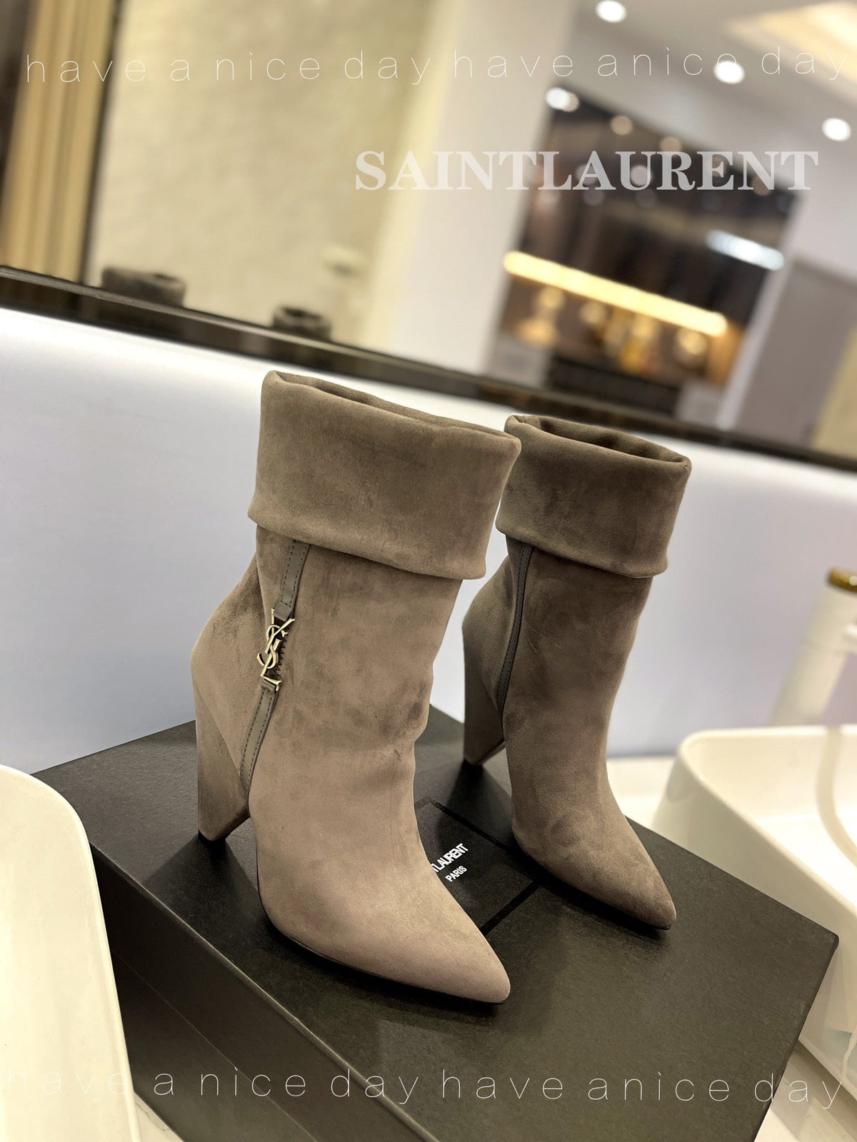 YSL Niki Boots