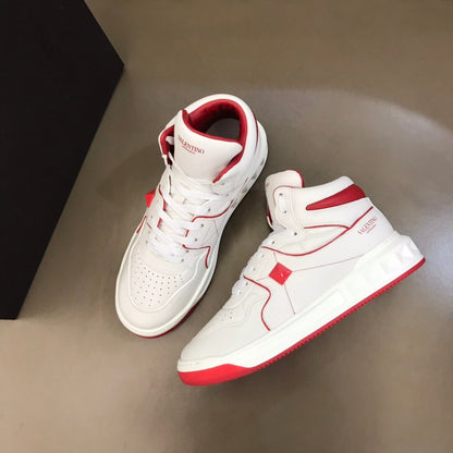 Valentino One Stud High Top Nappa Sneakers