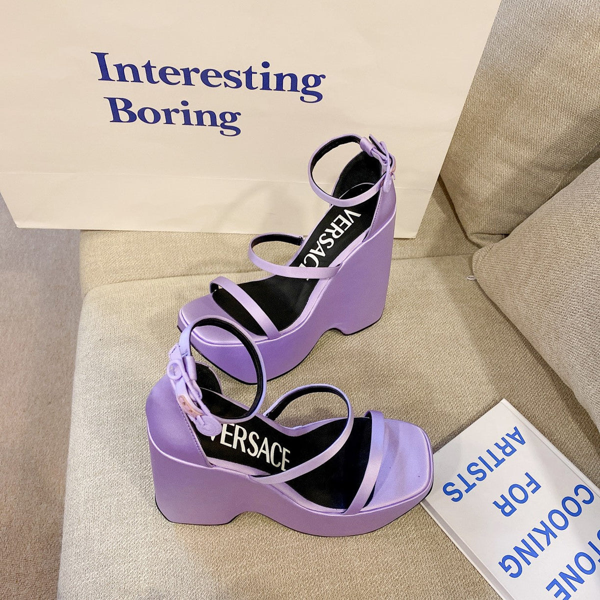 Versace  Triplatform Sandals