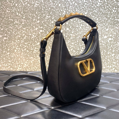 Valentino Stud Sign Hobo Bag