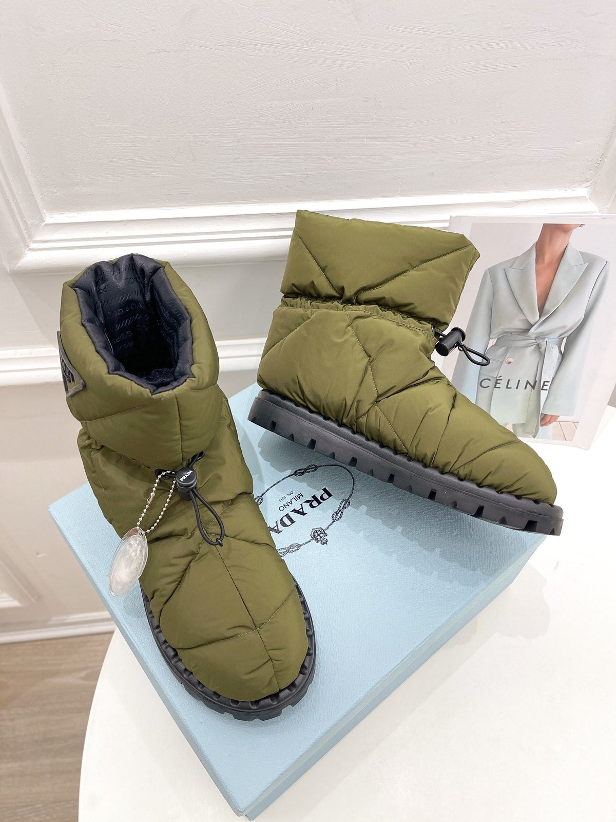 Prada  Paddled Nylon Boots