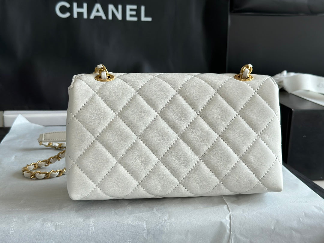 Chanel Front Logo Flap Bag