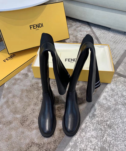 Fendi Rockoko Knee High Boots