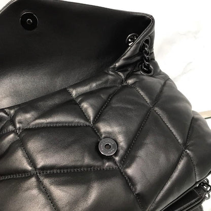 YSL PUFFER MEDIUM BAG IN QUILTED LAMBSKIN