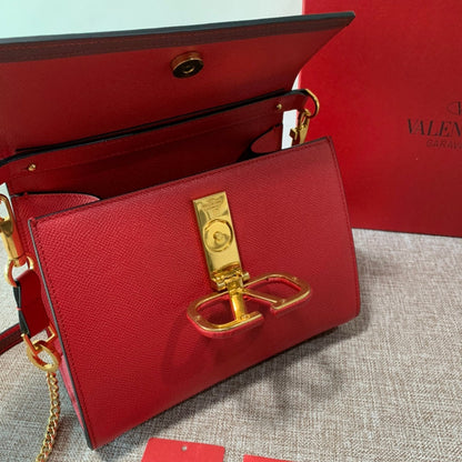 Valentino Garavani Small Vsling Grainy Calfskin Bag