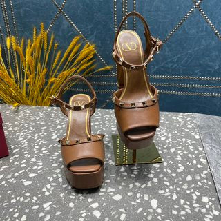 Valentino Tan-go Platform Patent Leather Sandal 155MM