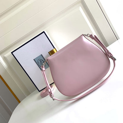 Prada Cleo brushed Leather Shoulder Bag With Flap