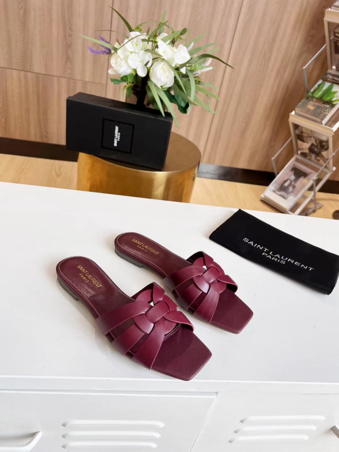 YSL Tribute Flat Mule