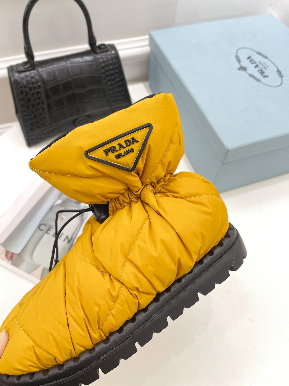 Prada  Paddled Nylon Boots