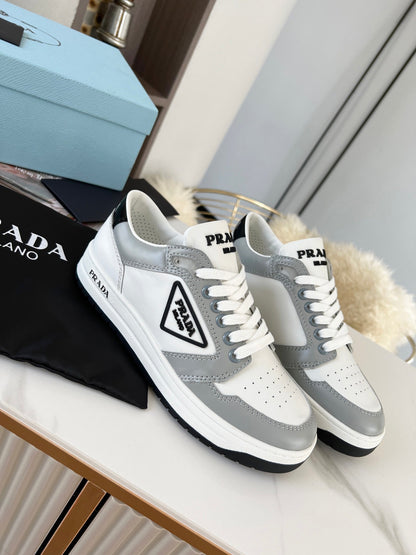 Prada District Leather Sneakers