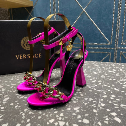 Versace  Medusa Chain High Heel Sandals