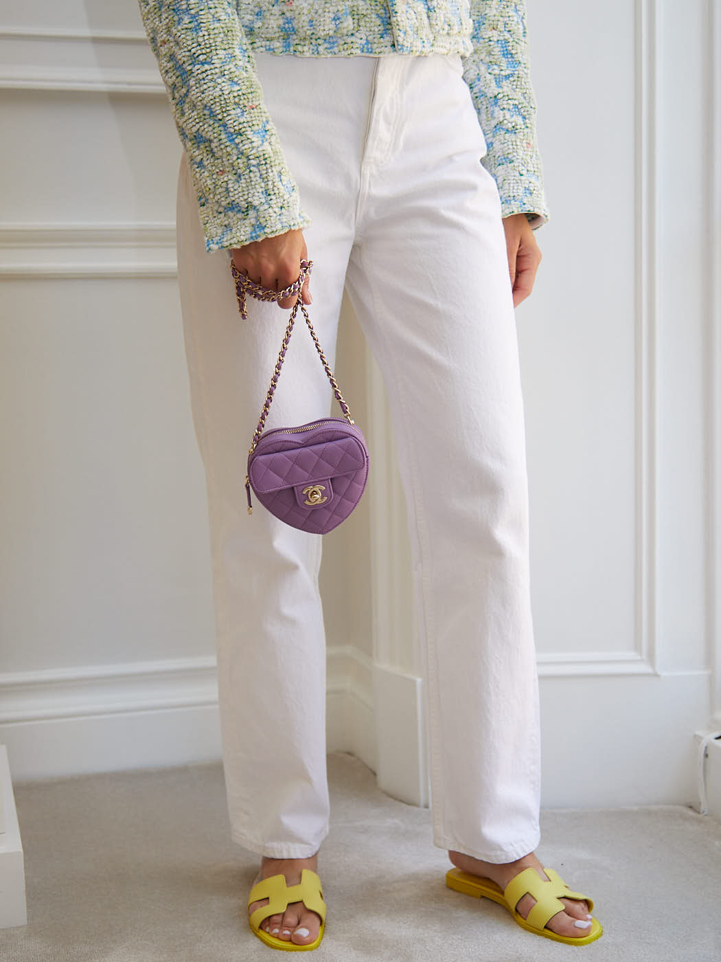 Chanel Heart Bag Purple (Small)