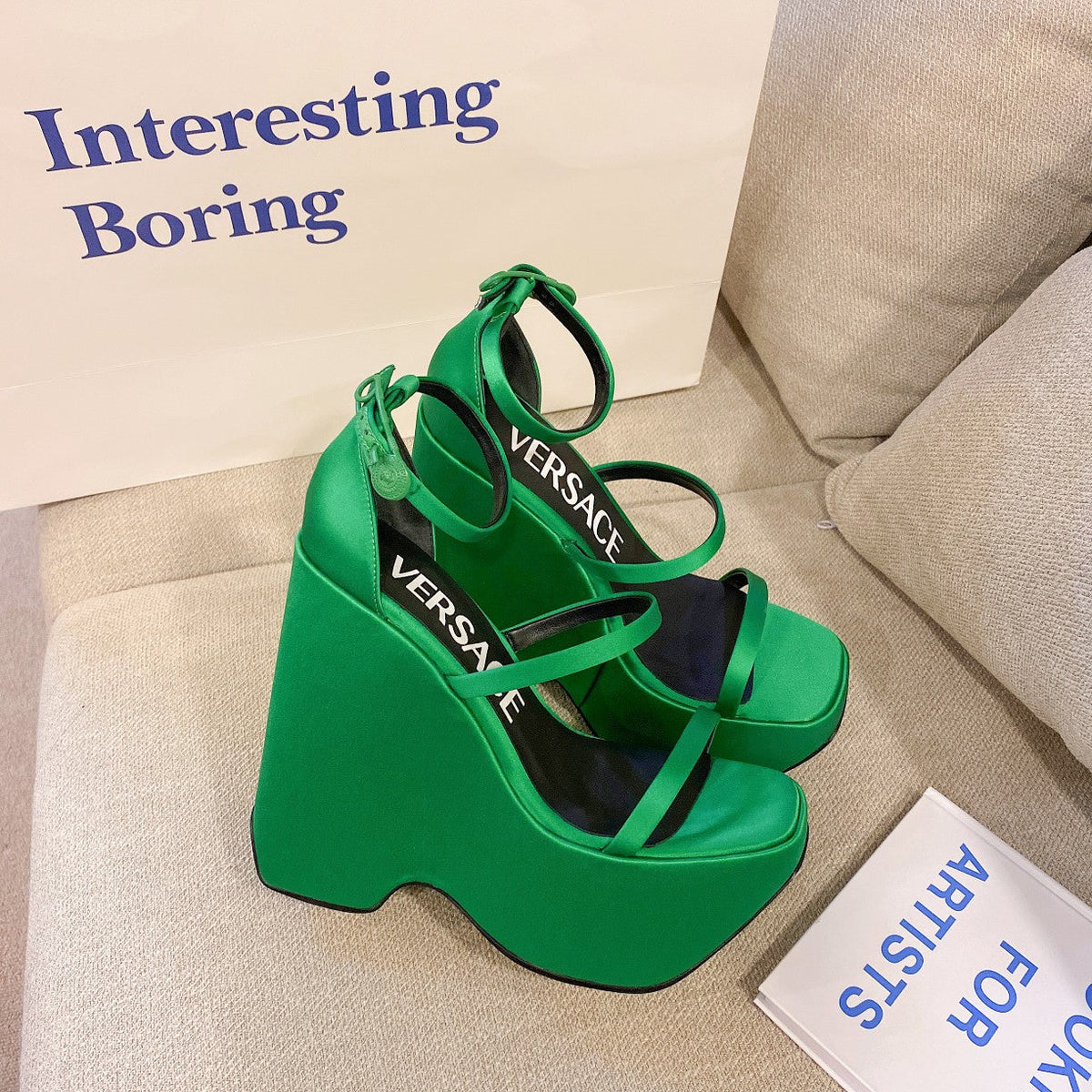 Versace  Triplatform Sandals
