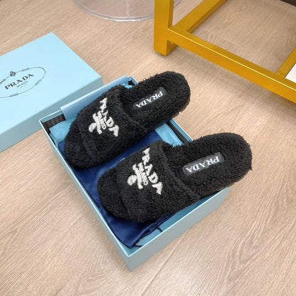 Prada Terry Cloth Slides