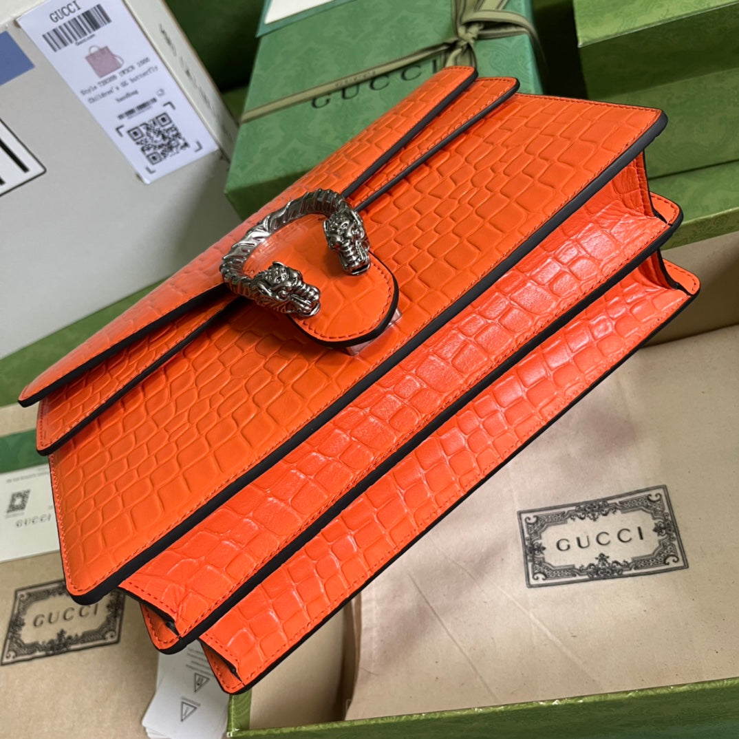 Gucci Crocodile Dionysus Small Shoulder Bag