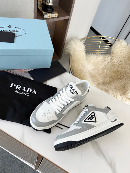 Prada District Leather Sneakers