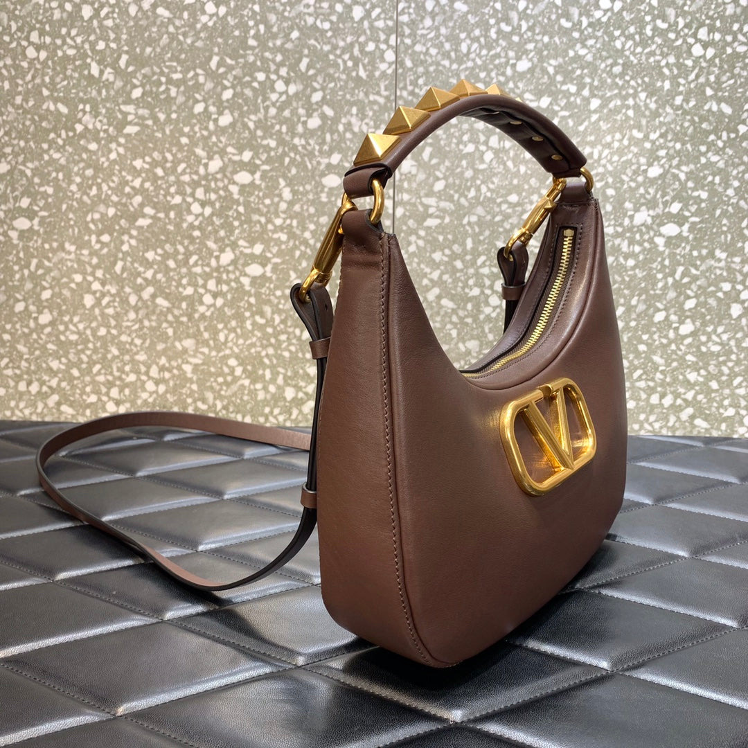 Valentino Stud Sign Hobo Bag