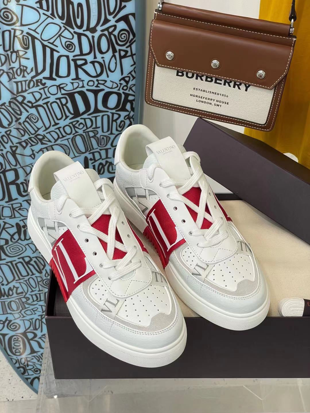 Valentino Calfskin  VL7N Sneakers with Bands