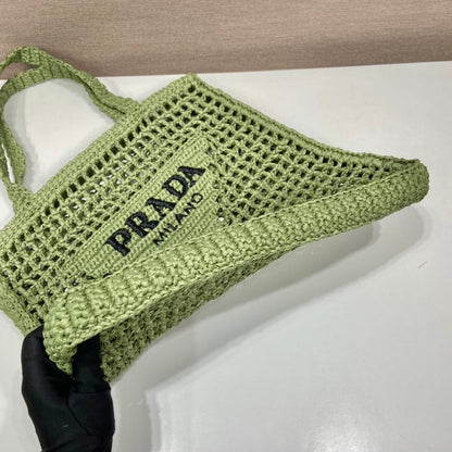Prada Raffia Tote Bag