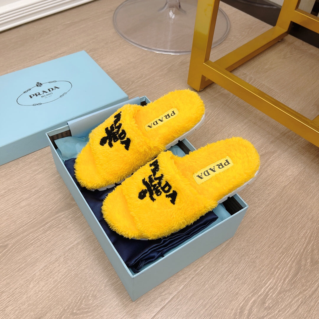 Prada Terry Cloth Slides