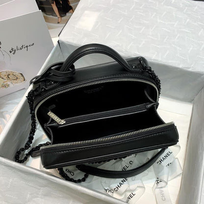 Chanel Caivar Filigree Vanity  Bag