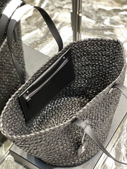 YSL Painer Medium Bag In Raffia