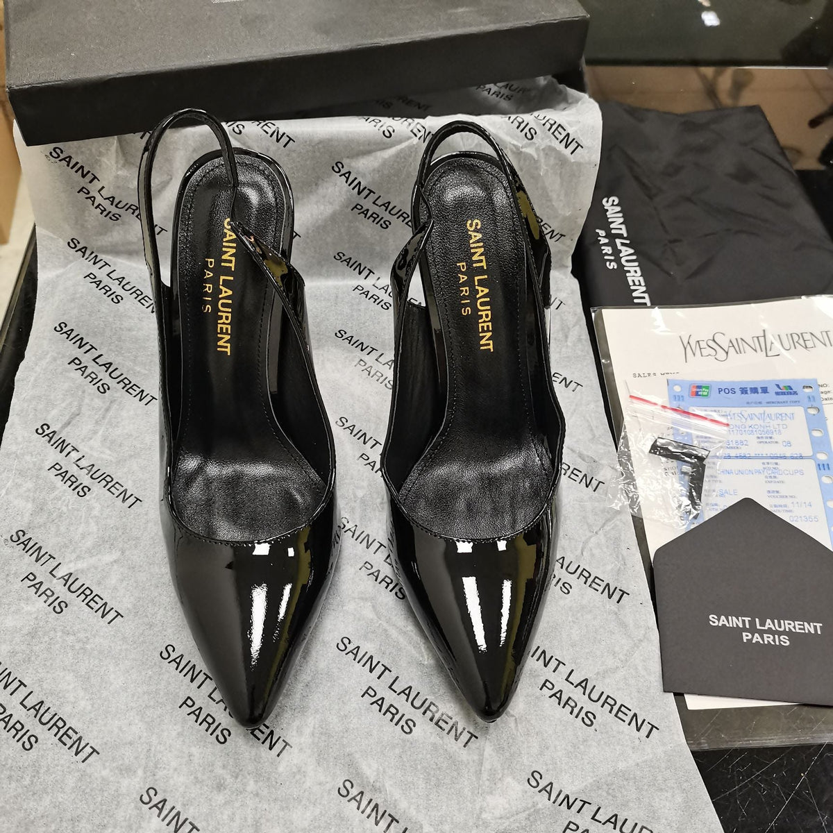 YSL Opyum Slingback Pumps
