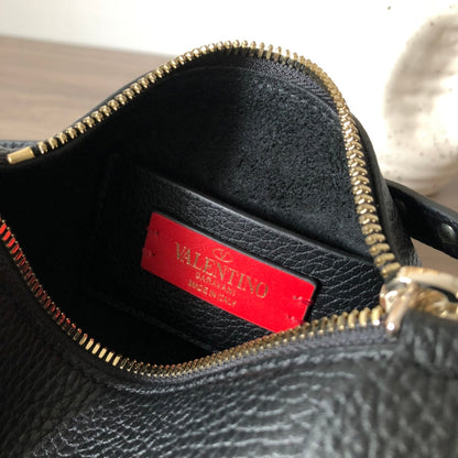 Valentino Garavani Small Rockstud  Grainy  Crossbody Bag