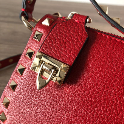 Valentino Garavani Small Rockstud  Grainy  Crossbody Bag