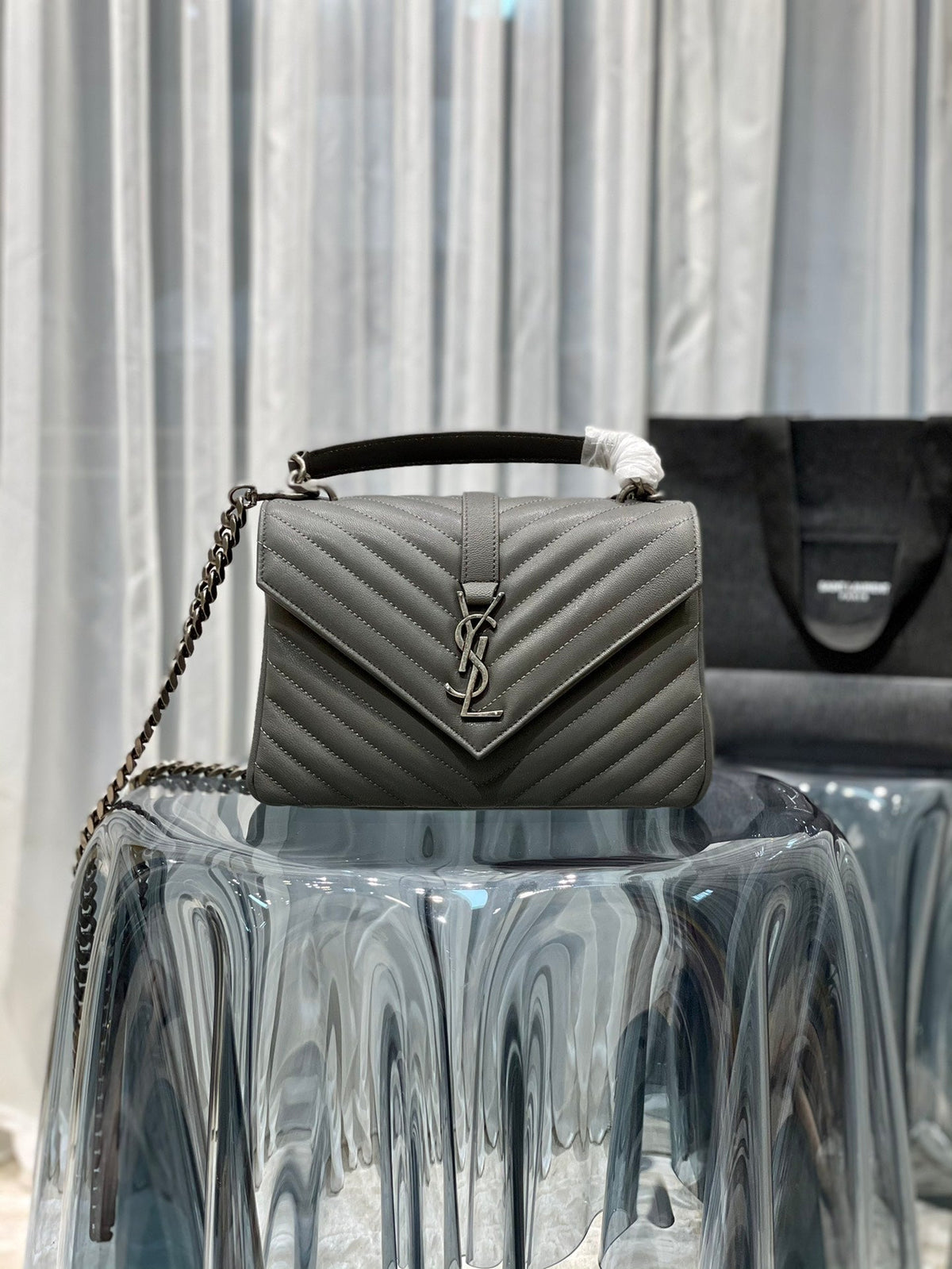YSL College Medium Quilted leather Bag