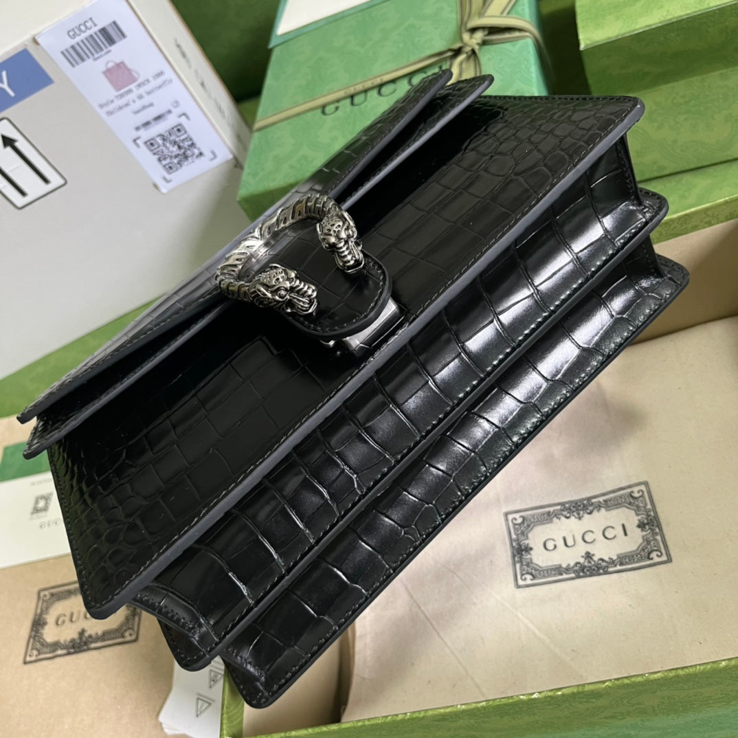 Gucci Crocodile Dionysus Small Shoulder Bag