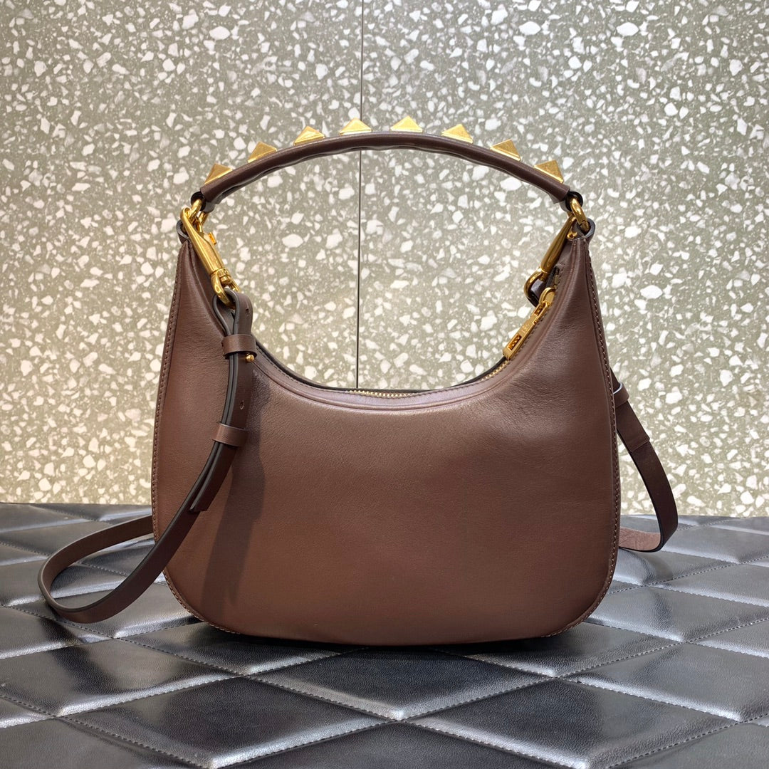 Valentino Stud Sign Hobo Bag